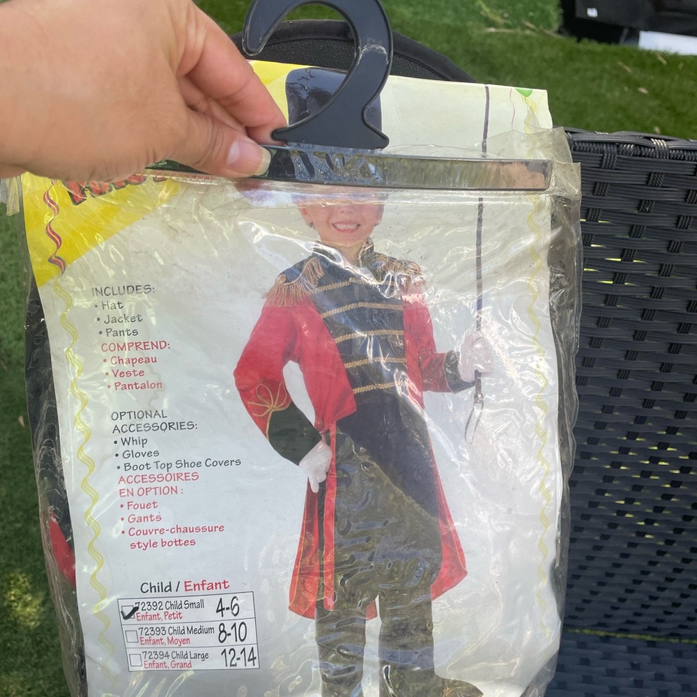 Child's Red and Black Costume Set